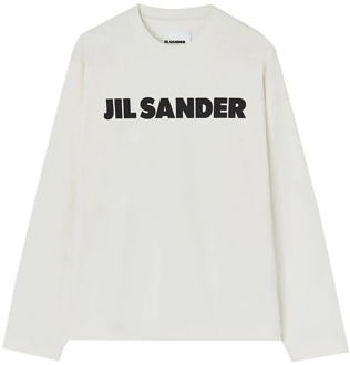 Jil Sander Witte T-shirts en Polos met lange mouwen Jil Sander , White , Heren - Xl,L,M,S