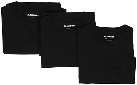 Jil Sander Zwart T-Shirt 3-Pack Jil Sander , Black , Heren - 2Xl,L,M