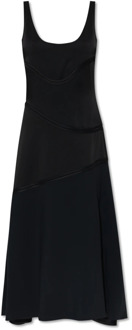 Jil Sander Zwarte jurk met decoratieve afwerking Jil Sander , Black , Dames