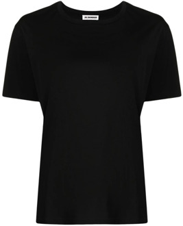 Jil Sander Zwarte T-shirts en Polos Jil Sander , Black , Dames - M,S