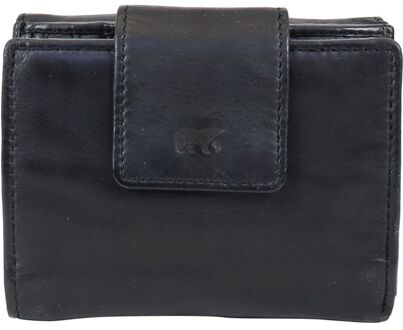 Jill Leren Overslagportemonnee - Zwart