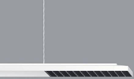 Jilly DALI up/down oval wide wit/black 830 wit (RAL 9002), zwart