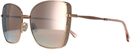 Jimmy Choo Alexis DDB SQ rosegouden zonnebril - One Size