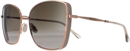 Jimmy Choo ALEXIS/S DDB HA koper goud grijs gradiënt zonnebril