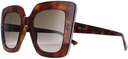 Jimmy Choo AURI/G/S 086 HA havana bruin gradiënt zonnebril - maat