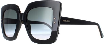 Jimmy Choo AURI/G/S 807 90 zwarte donkergrijze zonnebril met kleurverloop - One Size