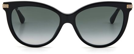 Jimmy Choo Axelle Kat Oog Zonnebril Jcaxellegs8079oac Zwart - One Size