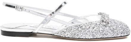 Jimmy Choo Belinda Sb Flats Zilver - EU 37