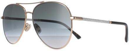 Jimmy Choo DEVAN/S RHL 9O goud zwart donkergrijs gradiënt zonnebril - One Size