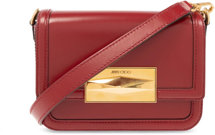 Jimmy Choo Diamond leather shoulder bag Jimmy Choo , Red , Dames - ONE Size