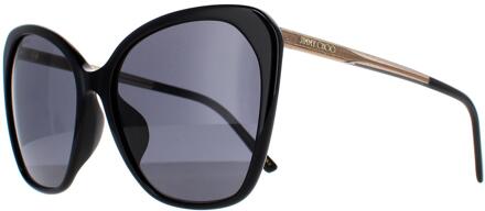 Jimmy Choo ELE/F/S 807 IR zwart grijze zonnebril