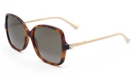 Jimmy Choo Fc0019s Vierkante Zonnebril Schildpad - maat Bruin