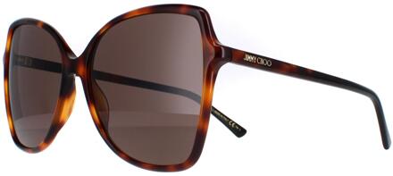 Jimmy Choo Fede/S 086/70 havana bruine zonnebril - One Size