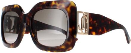 Jimmy Choo GAYA/S 086 HA zonnebril met havana en goudbruin kleurverloop - maat