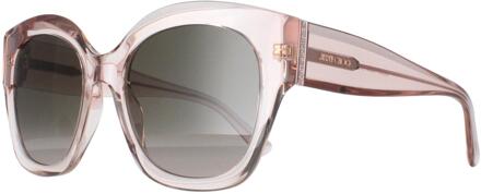 Jimmy Choo LEELA/S FWM HA transparante roze bruine zonnebril met kleurverloop