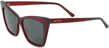 Jimmy Choo Lucine DXL Rode Zonnebril - maat Rood