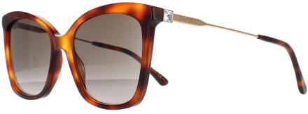 Jimmy Choo MACI/S 086 HA havana bruin gradiënt zonnebril - One Size
