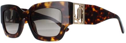 Jimmy Choo NENA/S 086 HA havana en goud bruin gradiënt zonnebril