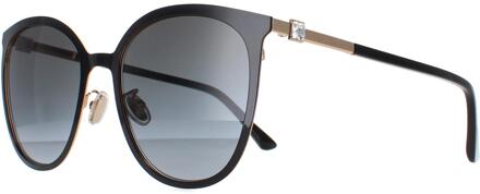 Jimmy Choo ORIA/G/SK 2M2 9O zwart goud donkergrijs gradiënt zonnebril - One Size