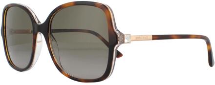 Jimmy Choo Vrouwen Zonnebril 57/18/145 mm Acetaat Bruin