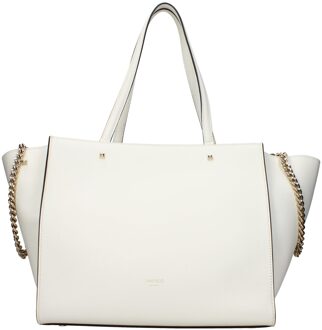 Jimmy Choo Witte Leren Schoudertas - One Size