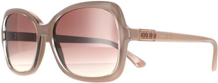 Jimmy Choo zonnebril Bett/S FWM NQ naakt bruin zilveren spiegel Beige