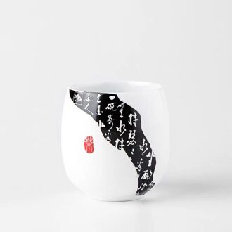 Jingdezhen Keramische Kopje Thee Reizen Wit Porselein Hand Gedrukt Koffie Melk Cup Creatieve Retro Bier Mok Kantoor Kung Fu Drinkware