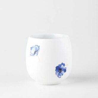 Jingdezhen Keramische Kopje Thee Reizen Wit Porselein Hand Gedrukt Koffie Melk Cup Creatieve Retro Bier Mok Kantoor Kung Fu Drinkware