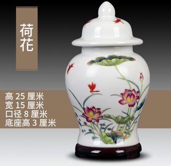 Jingdezhen Keramische Thee Pot Algemene Tank Huishoudelijke Opslagtank Porselein Pot Groene Thee Zwarte Thee Pu'er Thee Opslagtank b