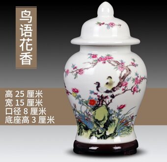 Jingdezhen Keramische Thee Pot Algemene Tank Huishoudelijke Opslagtank Porselein Pot Groene Thee Zwarte Thee Pu'er Thee Opslagtank