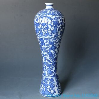 Jingdezhen Porselein Collectie Antieke Porseleinen Vaas Blauw En Wit Porselein Plum Vaas Kalebas Vaas Woonkamer Decoratie