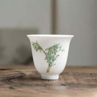 Jingdezhen Wit Porselein Handgeschilderde Theekopje Keramische Huishoudelijke Master Cup Creatieve Kung Fu Water Mok Kantoor Drinkware Thee Set B