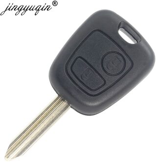 Jingyuqin Auto Afstandsbediening Sleutel Shell 2 Knoppen Voor Citroen Picasso Saxo Xsara Berlingo SX9 Blade Fob Case