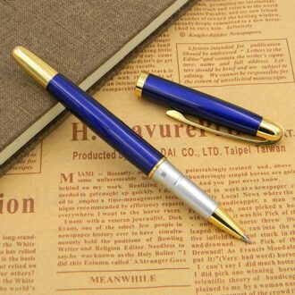 Jinhao Blauw Of Zwart Gouden Trim Rollerball Pen Kantoor Schoolbenodigdheden Schrijven