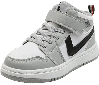 JINJIN-WW52-Kids Fashion High-top Sneakers for Boys Girls Breathable Sports Running Lightweight Children Casual Walking Shoes