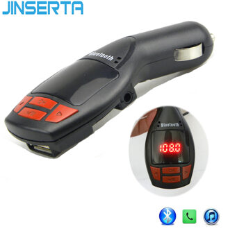 JINSERTA Bluetooth Fm-zender Modulator USB Carkit Mp3-speler Ondersteuning USB Flash Drive TF Micro SD 3.5mm AUX