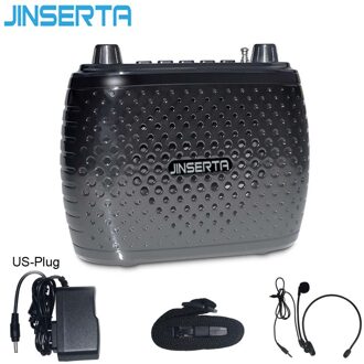 JINSERTA Mini Voice Versterker Megafoon Booster Microfoon Draagbare Speaker met US-Plug Ondersteuning Tf-kaart/U Disk Spelen