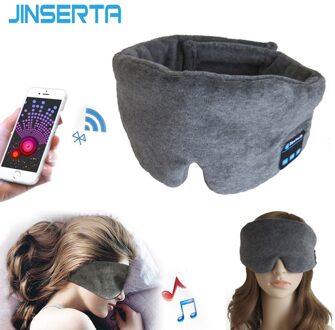 JINSRTA Draadloze Bluetooth Oortelefoon Slaap Masker Telefoon Hoofdband Slaap Zachte Hoofdtelefoon voor Slapen Oogmasker Stereo Muziek Headset