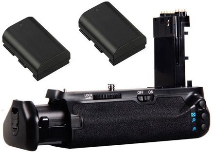 Jintu Pro Power Verticale Batterij Grip + 2 LP-E6 Batterij Kit Voor Canon Eos 7DII 7D2 7D Mark Ii Dslr camera Vervangen BG-E16