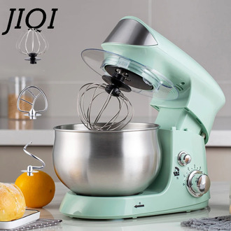 JIQI 3.5L Stainless Steel Bowl Electric Stand Food Mixer Cream Blender Knead Dough Cake Bread Chef Machine Whisk Eggs Beater EU