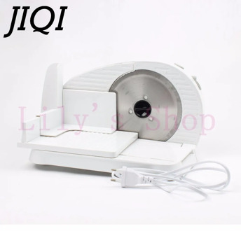 JIQI Automatic Mini Electric Meat Slicer Frozen Mutton Roll Grinder Food Mincer Beef Lamb Cutting Machine Vegetable Bread Cutter