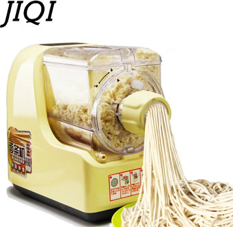 JIQI Electric Noodle Maker Automatic Dumpling Wrapper Press Machine Dough Mixer Spaghetti Pasta Making Vegetable Noodles Cutter