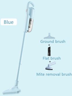 Jiqi Multifunctionele Verwijderen Mijt Stofzuiger Thuis Handheld Dust Collector Acarid Remover Krachtige Ultra Stille 220V blauw