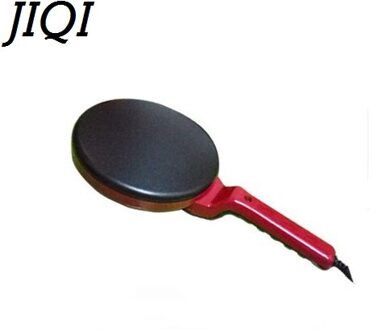 Jiqi Non-stick Elektrische Crêpe Pizza Maker Pannenkoek Machine Bakplaat Cake Bakken Pan Ontbijt Beslag Wastafel Eiklopper Koken tool Rood