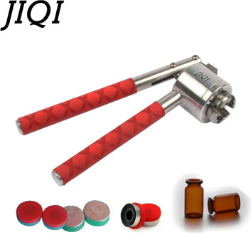 JIQI Stainless Steel Hand Held Crimper Vial Sealer 13mm 15mm 20mm Perfume Bottle Sealing Machine Manual Capper Flip Off Capping