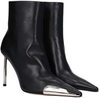 Jitney Enkellaarsjes Metalen Hak Zwart - EU 38