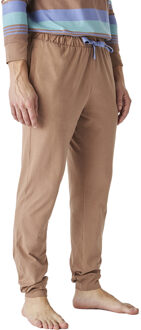 JJB12 Katoenen pyjama met lange mouwen en ronde hals voor heren - maat Veelkleurig