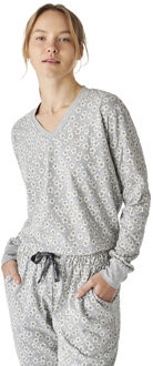 JJBEP1800 Katoenen pyjama met lange mouwen voor dames Grijs
