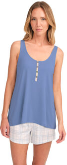 JJBFH0702 Mouwloze pyjama voor dames Blauw - XL