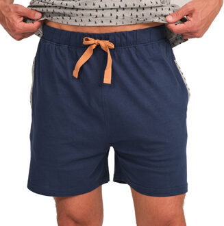 JJBFH5400 Kurzarm-Pyjama für Herren Grijs - 2XL